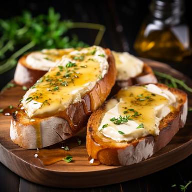 Zdjęcie - Grzanki z serem Camembert - idealna przystawka na każdą okazję - Przepisy kulinarne ze zdjęciami