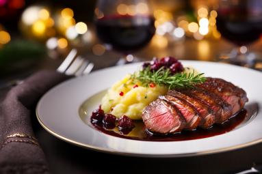 Zdjęcie - Pierś kaczki w domowym sosie z czerwonego wina: idealna propozycja na świąteczny obiad - Przepisy kulinarne ze zdjęciami