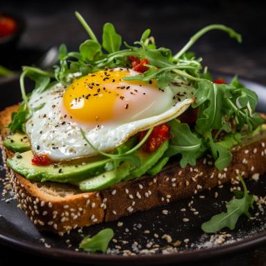 Zdjęcie - Tosty z awokado i jajkiem sadzonym - Przepisy kulinarne ze zdjęciami
