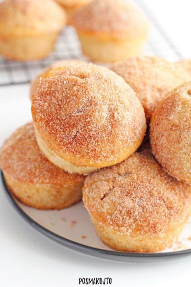 Zdjęcie - Muffiny jak pączki (doughnut muffins) - Przepisy kulinarne ze zdjęciami