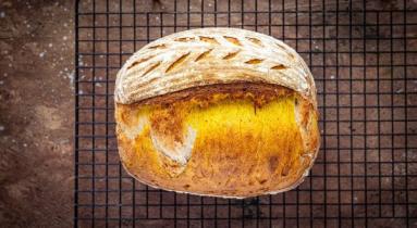 Zdjęcie - Marmurkowy chleb na zakwasie - Przepisy kulinarne ze zdjęciami