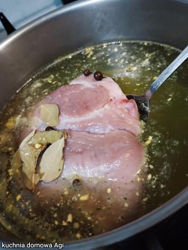 Zdjęcie - Zupa z flaczków wołowych z dodatkiem mięsa wieprzowego - Przepisy kulinarne ze zdjęciami