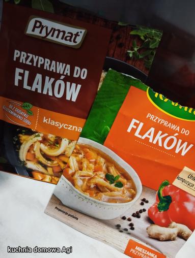 Zdjęcie - Zupa z flaczków wołowych z dodatkiem mięsa wieprzowego - Przepisy kulinarne ze zdjęciami