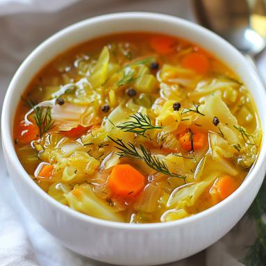 Zdjęcie - Zupa z włoskiej kapusty - Przepisy kulinarne ze zdjęciami