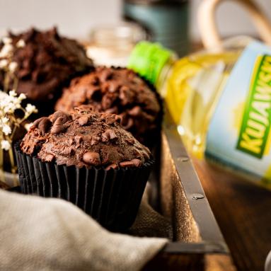 Zdjęcie - Muffinki czekoladowe na oleju - Przepisy kulinarne ze zdjęciami