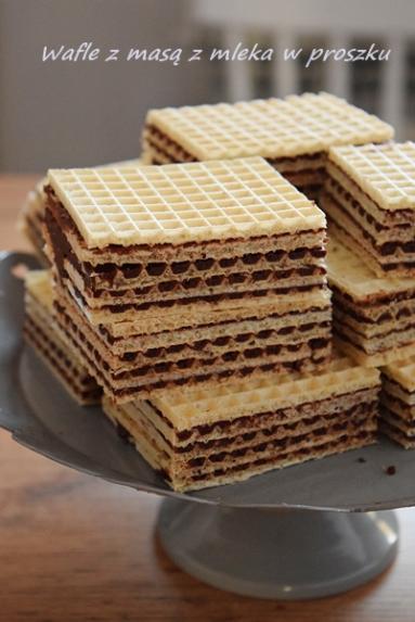 Zdjęcie - Wafle z masą z mleka w proszku - Napiecyku - Przepisy kulinarne ze zdjęciami