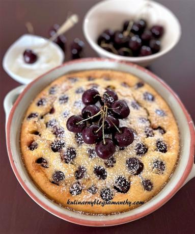 Zdjęcie - Clafoutis z czereśniami - Przepisy kulinarne ze zdjęciami