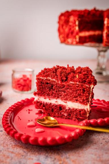 Zdjęcie - Ciasto red velvet na oleju - Przepisy kulinarne ze zdjęciami