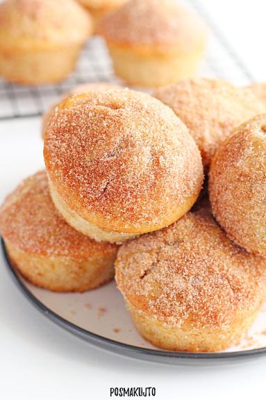 Zdjęcie - Muffiny jak pączki (doughnut muffins) - Przepisy kulinarne ze zdjęciami