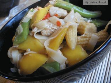 Zdjęcie - Smażony kurczak z mango  - Przepisy kulinarne ze zdjęciami