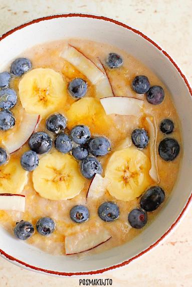 Zdjęcie - Jaglanka bananowa – zdrowe śniadanie - Przepisy kulinarne ze zdjęciami