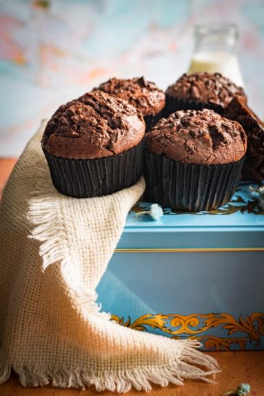 Zdjęcie - Muffinki czekoladowe z air fryera - Przepisy kulinarne ze zdjęciami