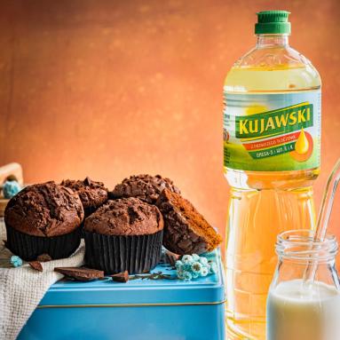 Zdjęcie - Muffinki czekoladowe z air fryera - Przepisy kulinarne ze zdjęciami