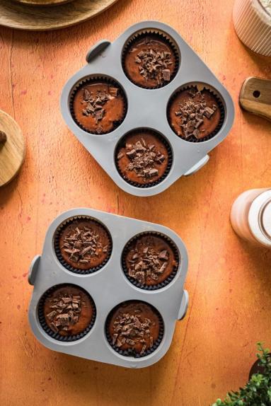 Zdjęcie - Muffinki czekoladowe z air fryera - Przepisy kulinarne ze zdjęciami