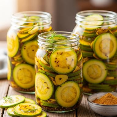 Zdjęcie - Cukinia w Curry do Słoików &#8211; Chrupiące, Złote Plastry na Całą Zimę! - Przepisy kulinarne ze zdjęciami