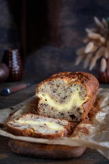 Zdjęcie - Chlebek bananowy ze skyrem - Przepisy kulinarne ze zdjęciami