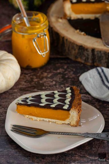 Zdjęcie: Krucha tarta z dynią i czekoladą Zdjęcie - Krucha tarta z dynią i czekoladą - Przepisy kulinarne ze zdjęciami