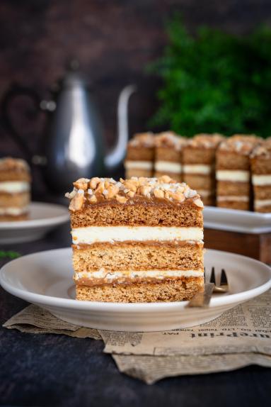 Zdjęcie - Miodownik z kajmakiem i mlekiem w proszku - Przepisy kulinarne ze zdjęciami