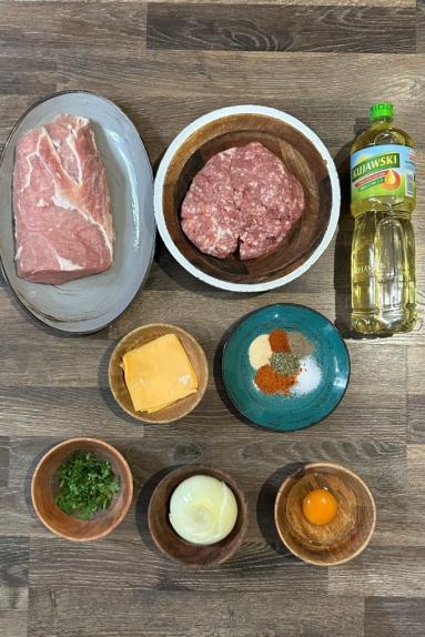 Zdjęcie - Pieczeń ze schabu i mięsa mielonego (rolada) - Przepisy kulinarne ze zdjęciami