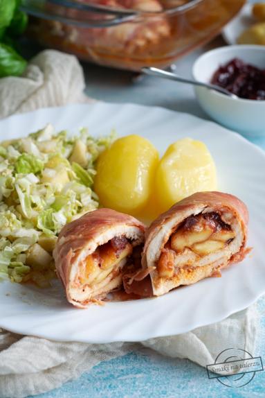 Zdjęcie - Drobiowe roladki z żurawiną i oscypkiem - Przepisy kulinarne ze zdjęciami