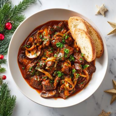Zdjęcie: Boeuf Stroganoff - najlepszy, kremowy aromatyczny Zdjęcie - Boeuf Stroganoff - najlepszy, kremowy aromatyczny - Przepisy kulinarne ze zdjęciami