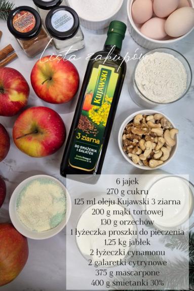 Zdjęcie: Ciasto orzechowo-jabłkowe Zdjęcie - Ciasto orzechowo-jabłkowe - Przepisy kulinarne ze zdjęciami