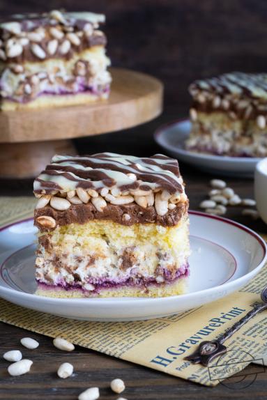 Zdjęcie - Ciasto &bdquo;Słodka pokusa&rdquo; z ryżem preparowanym - Przepisy kulinarne ze zdjęciami