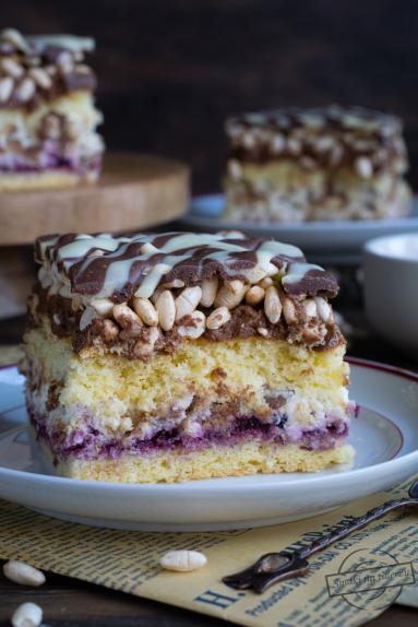 Zdjęcie - Ciasto &bdquo;Słodka pokusa&rdquo; z ryżem preparowanym - Przepisy kulinarne ze zdjęciami