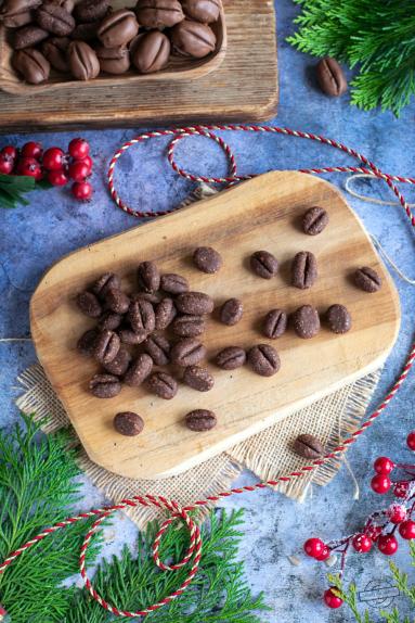 Zdjęcie - Ciasteczka Ziarnka Kawy - Przepisy kulinarne ze zdjęciami