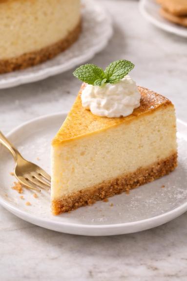 Zdjęcie - Sernik kremowy- klasyczny - Przepisy kulinarne ze zdjęciami