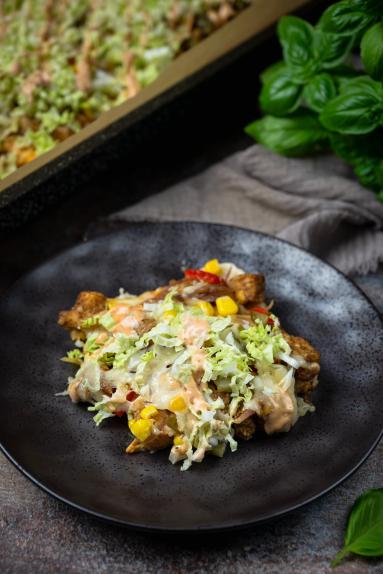 Zdjęcie: Zapiekanka Gyros na chlebie tostowym Zdjęcie - Zapiekanka Gyros na chlebie tostowym - Przepisy kulinarne ze zdjęciami