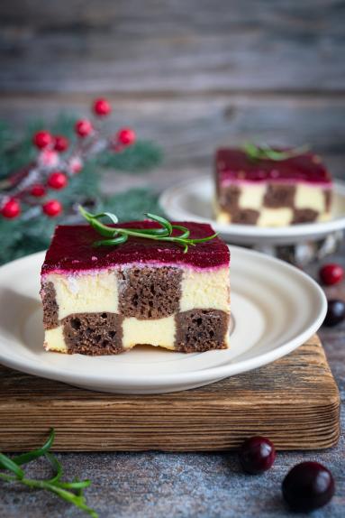 Zdjęcie - Sernik &bdquo;Szachownica&rdquo; - Przepisy kulinarne ze zdjęciami