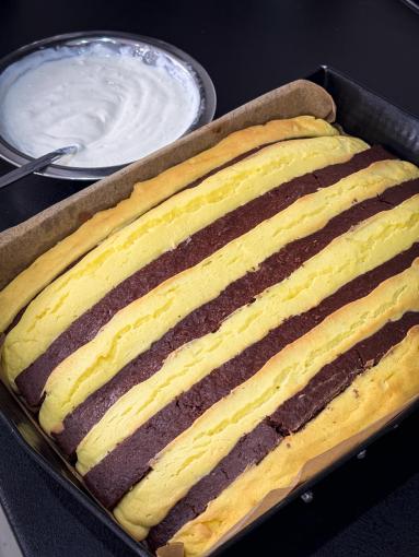 Zdjęcie - Sernik &bdquo;Szachownica&rdquo; - Przepisy kulinarne ze zdjęciami