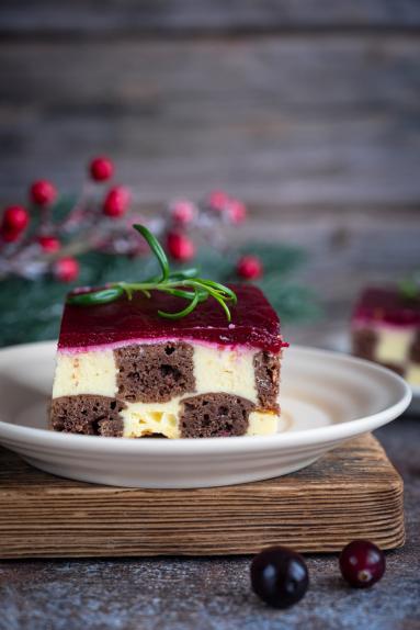 Zdjęcie - Sernik &bdquo;Szachownica&rdquo; - Przepisy kulinarne ze zdjęciami