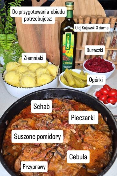 Zdjęcie - Schab w sosie z suszonymi pomidorami - Przepisy kulinarne ze zdjęciami