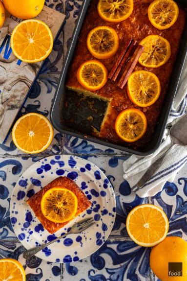 Zdjęcie - Portokalopita &ndash; greckie ciasto pomarańczowe - Przepisy kulinarne ze zdjęciami