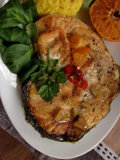 Zdjęcie - Łosoś w cytrusach - Przepisy kulinarne ze zdjęciami