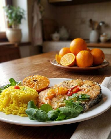Zdjęcie - Łosoś w cytrusach - Przepisy kulinarne ze zdjęciami