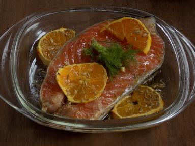 Zdjęcie - Łosoś w cytrusach - Przepisy kulinarne ze zdjęciami