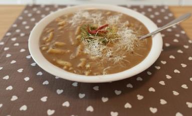 Zdjęcie - Makaron z fasolą /Pasta e fagioli - Przepisy kulinarne ze zdjęciami