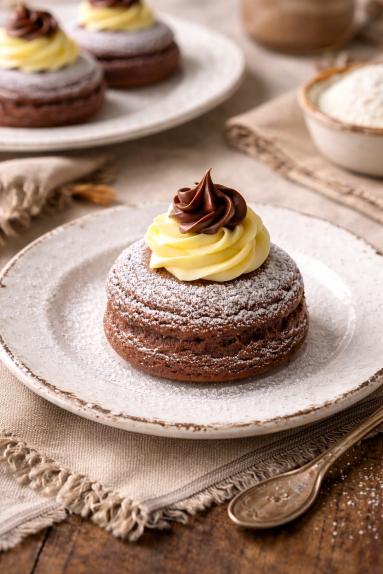 Zdjęcie - Kakaowe zeppole z piekarnika - Przepisy kulinarne ze zdjęciami