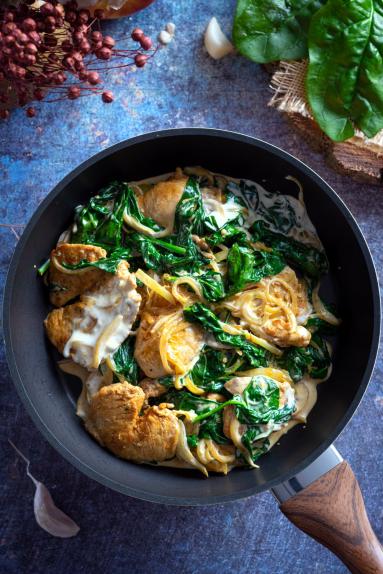 Zdjęcie - Polędwiczki z indyka ze szpinakiem - Przepisy kulinarne ze zdjęciami