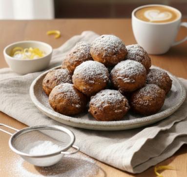 Zdjęcie - Mini pączki z ricotty - Przepisy kulinarne ze zdjęciami