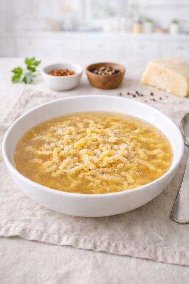 Zdjęcie - Passatelli in brodo /serowe kluseczki  w rosole - Przepisy kulinarne ze zdjęciami