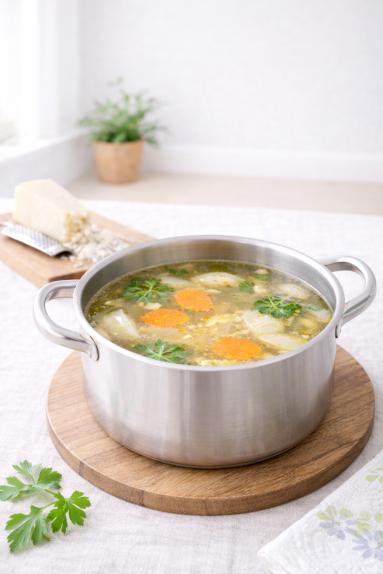 Zdjęcie - Passatelli in brodo /serowe kluseczki  w rosole - Przepisy kulinarne ze zdjęciami