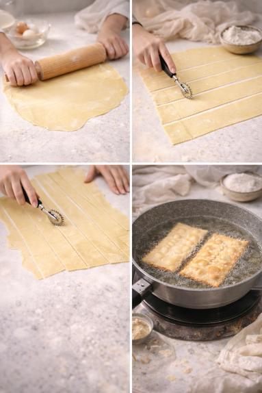 Zdjęcie - Faworki włoskie /Chiacchiere - Przepisy kulinarne ze zdjęciami