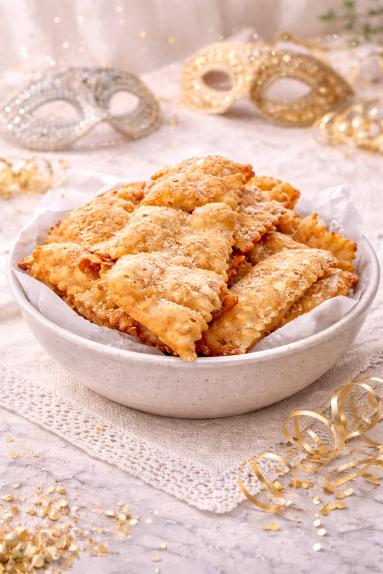 Zdjęcie - Faworki włoskie /Chiacchiere - Przepisy kulinarne ze zdjęciami