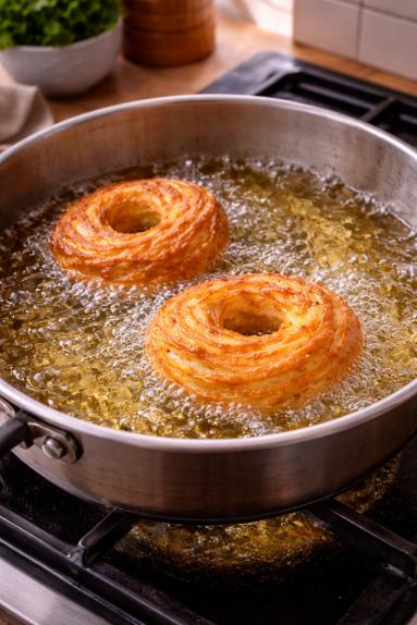 Zdjęcie - Gniazda ptysiowe /Zeppole di San Giuseppe/ - Przepisy kulinarne ze zdjęciami