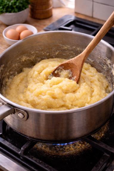 Zdjęcie - Gniazda ptysiowe /Zeppole di San Giuseppe/ - Przepisy kulinarne ze zdjęciami