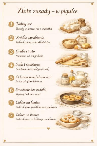 Zdjęcie - Oponki serowe  i złote zasady - Przepisy kulinarne ze zdjęciami